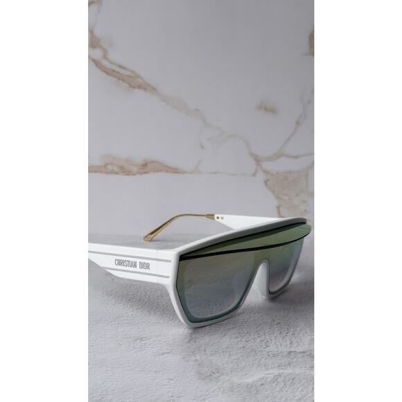 NEW Dior DiorClub M7U Shield Mask Sunglasses White Mirror main image 4